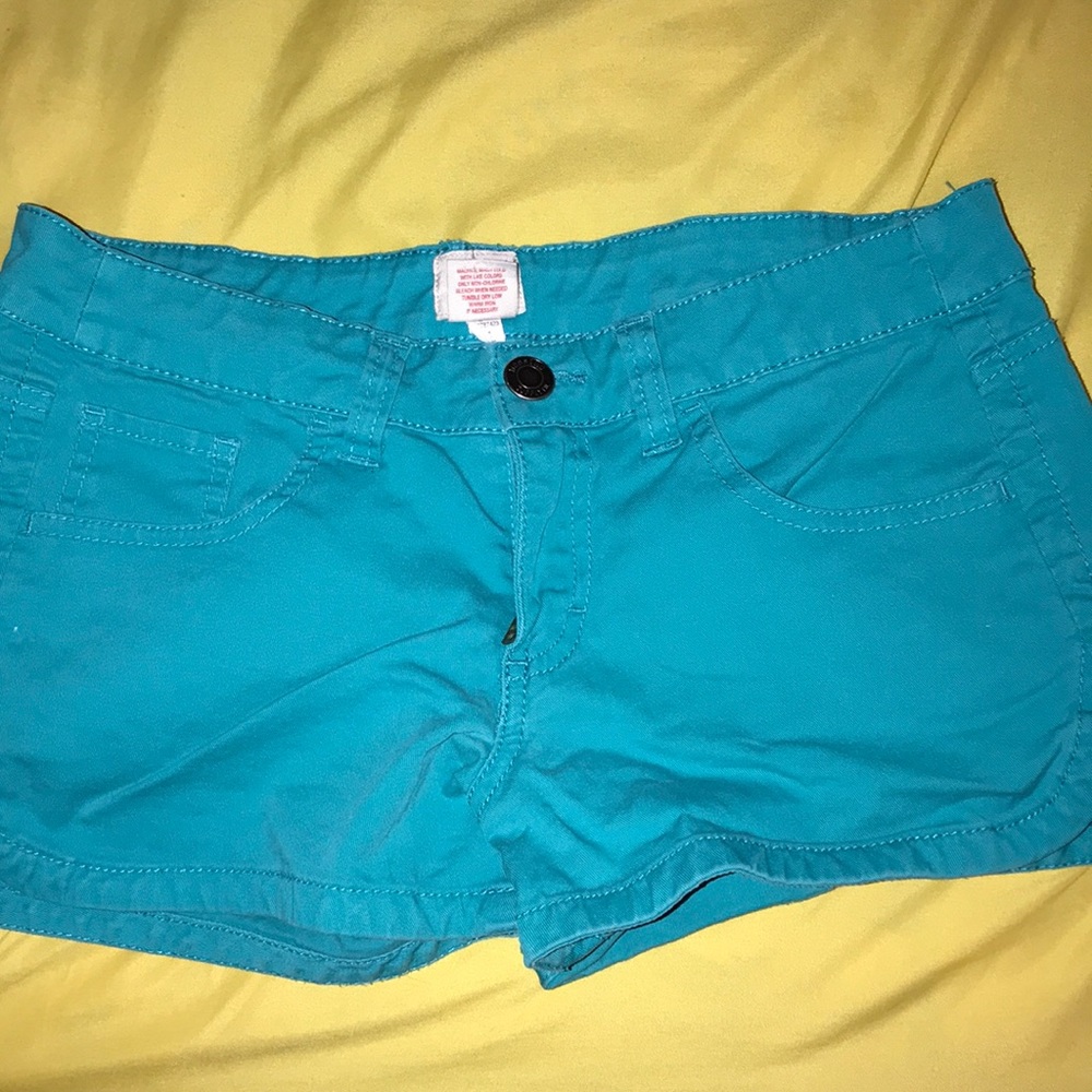Turquoise shorts